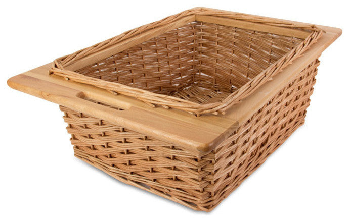 John Boos Elliptical 48x30 Table and Henckels Knife Set, Warm Cherry Stain, One Shelf, Baskets