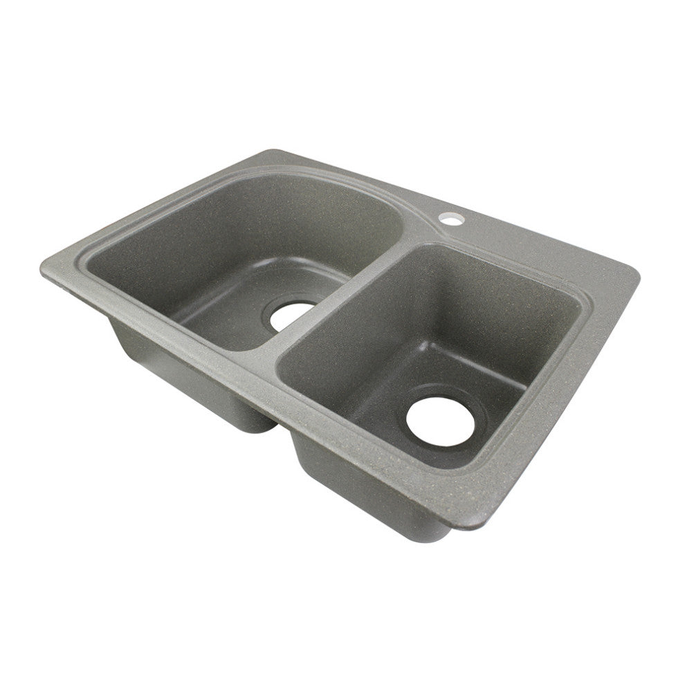 Swan 18x25x7 Solid Surface Kitchen Sink, 1-Hole, Canyon