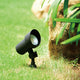 Low-Voltage Aluminum Black Outdoor Landscape Path Flood Light LED Clear Glass