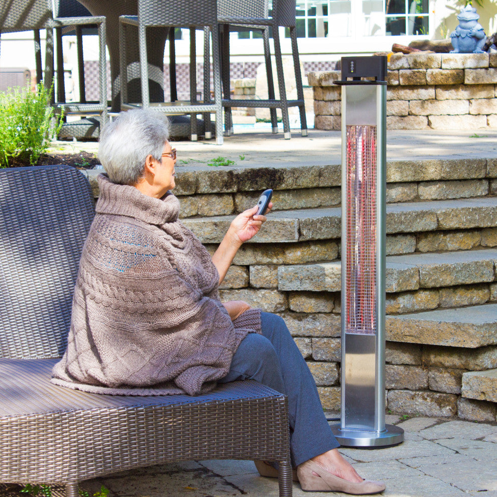 Infrared Electric Outdoor Heater Freestanding With Remote