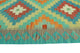 Sangat Kilim Jaxon Light Green/Gold Runner, 2'8x9'6
