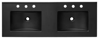 Quantum 48" Double Sink Bathroom Vanity - Black Gold