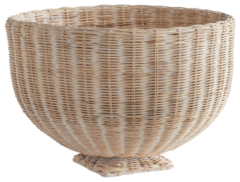 Charleston Rattan Footed Bowl