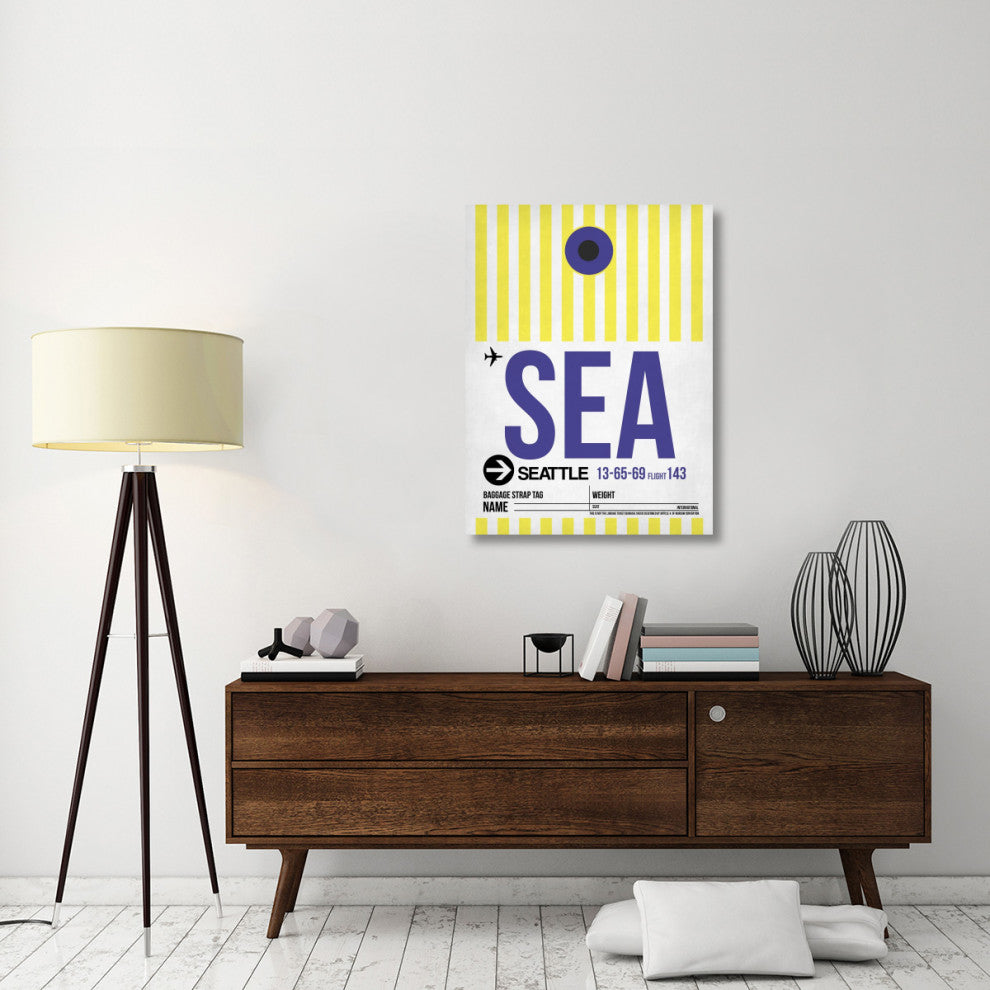 "SEA Seattle Luggage Tag 1" Fine Art Print