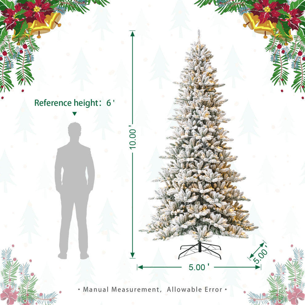10' Pre-Lit Artificial Christmas Tree
