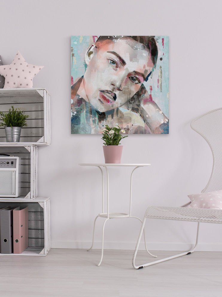 "Alluring Chic II" Painting Print on Wrapped Canvas, 48"x48"