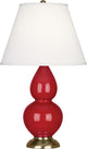 Small Double Gourd Accent Lamp, Ruby Red