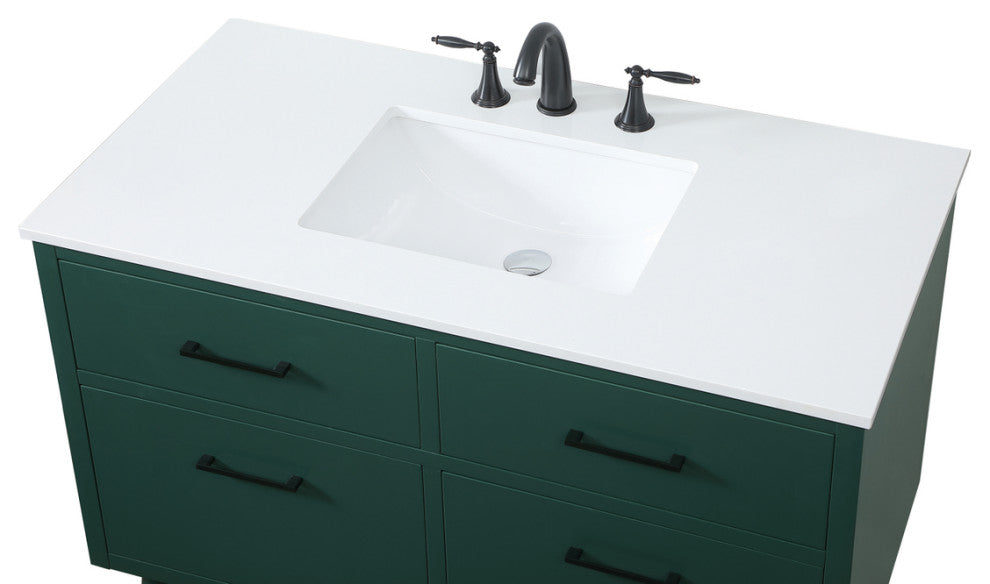 Home Living 42" Bathroom Vanity, Green