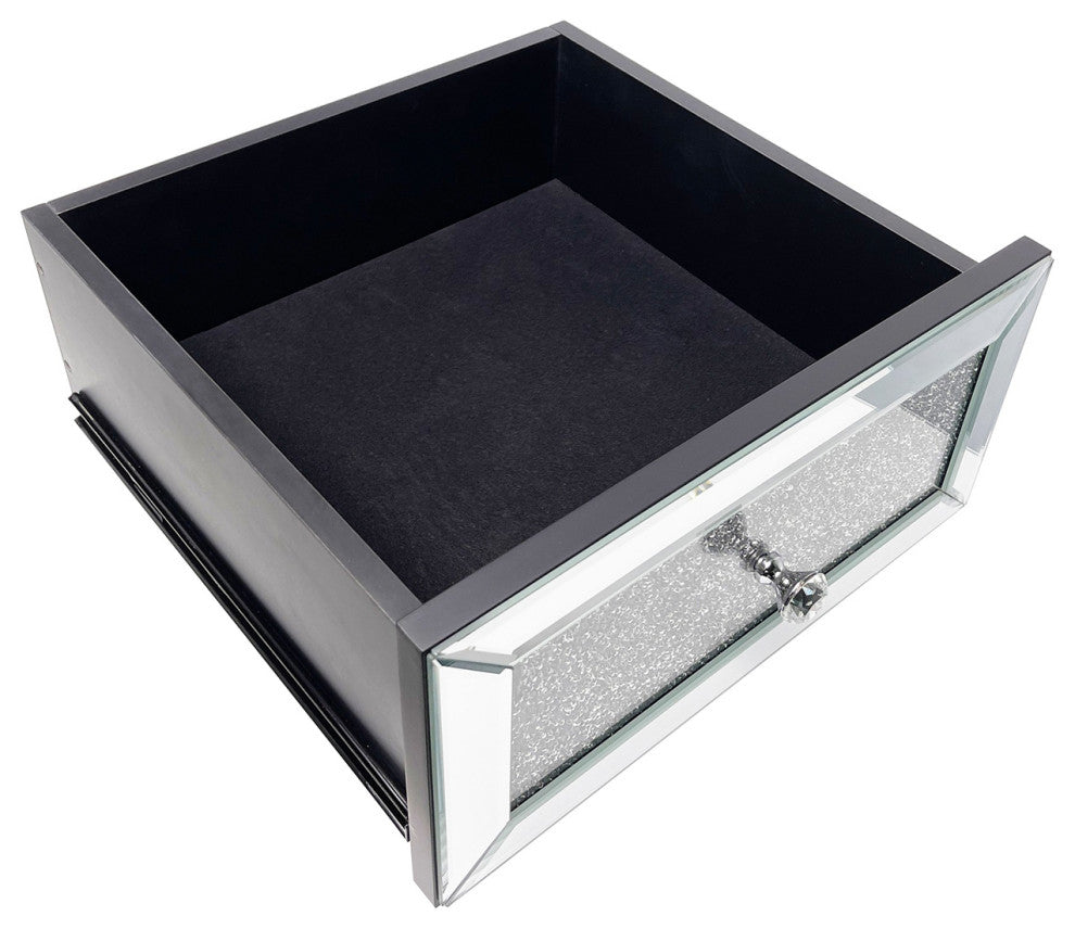 3-Drawer Wood Nightstand with Handle