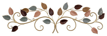 Multicolor Metal Leaves, a Bunch Over the Door Decor
