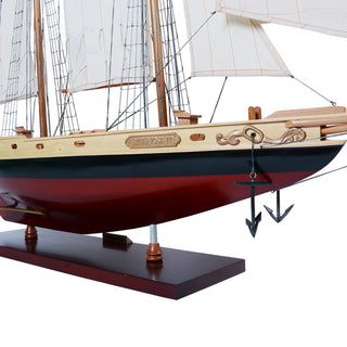 Bluenose II Painted Medium Wooden model sailing boat