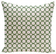 Holiday Brights Collection Geometric Pillow, Evergreen, 18"x18"