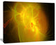 Distant Golden Space Nebula, Floral Canvas Art Print, 20"x12"