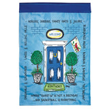 Kentucky Frontdoor, Applique Flag, Garden Flag
