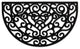 DII Heart Scroll Half Moon Pin Rubber Doormat