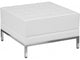 Hercules Imagination Series Melrose White Leather Ottoman