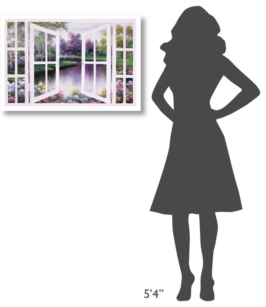 "Springtime Symphony through Door" Paper Print by Diane Romanello, 32"x22"