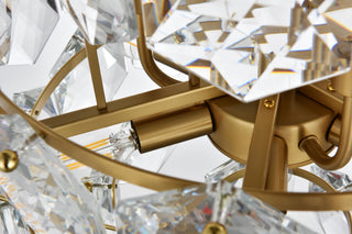 Home Living 20" Chandelier, Satin Gold