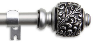 Tilly Curtain Rod, Satin Nickel, 18-28"