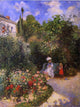 Camille Pissarro a Garden at Pontoise Premium Canvas Print