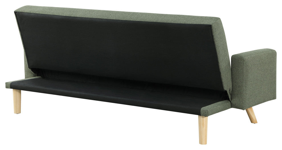 Kourtney Upholstered Tufted Convertible Sofa Bed Sage Green