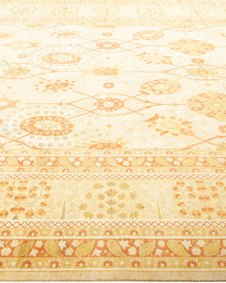 Mogul, One-of-a-Kind Hand-Knotted Area Rug Ivory, 8' 2" x 10' 7"