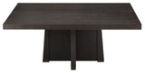 Perry Square Dining Table, Ebony Oak, 72"x72"