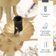 Floral 4-Light Chandelier With Cream Ceramic Roses and Acrylic Beads