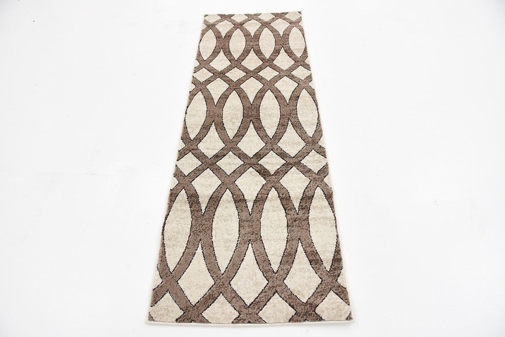 Unique Loom Brown Madison Rushmore 2' 0 x 6' 0 Runner Rug