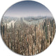 Nyc 360 Degree Panorama, Cityscape Photography Round Metal Artwork, 11"