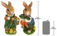 Bunny Hop Mother And Father Statue Set