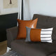 Set of 2 Geometric and Solid Boho Throw Pillows