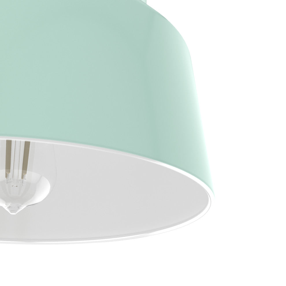 Hunter Cranbrook Mint 1-Light Flush Mount Ceiling-Light Fixture