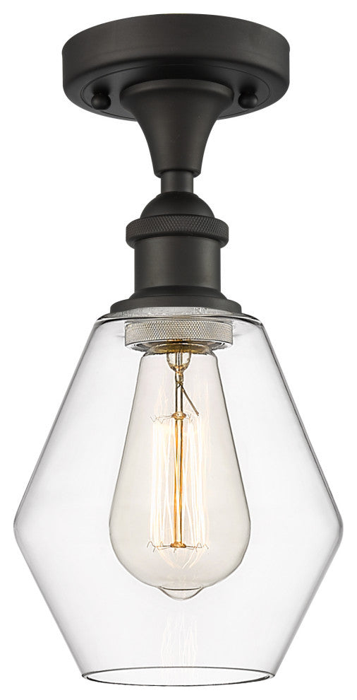 Innovations 516-1C-OB-G652-6-LED 1-Light Semi-Flush Mount, Oil Rubbed Bronze