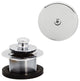 Twist & Close Tub Trim Set With One-Hole Overflow Faceplate, Polished Nickel