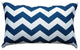 Pillow Decor - Chevron Bold Blue Throw Pillow 12X20