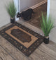 A1HC Floral Rubber and Coir Welcome Outdoor Durable Doormat Entryway 23"X38"
