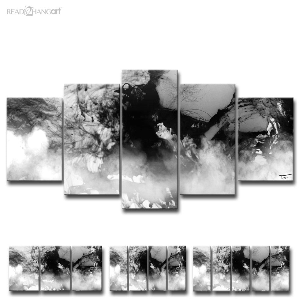 Ready2HangArt 'Glitzy Mist XXI' by Tristan Scott, 30"x60", 5 Piece Set
