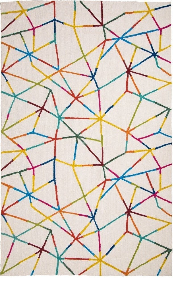 Bermuda Rug, Ivory Multi, 5''x8''
