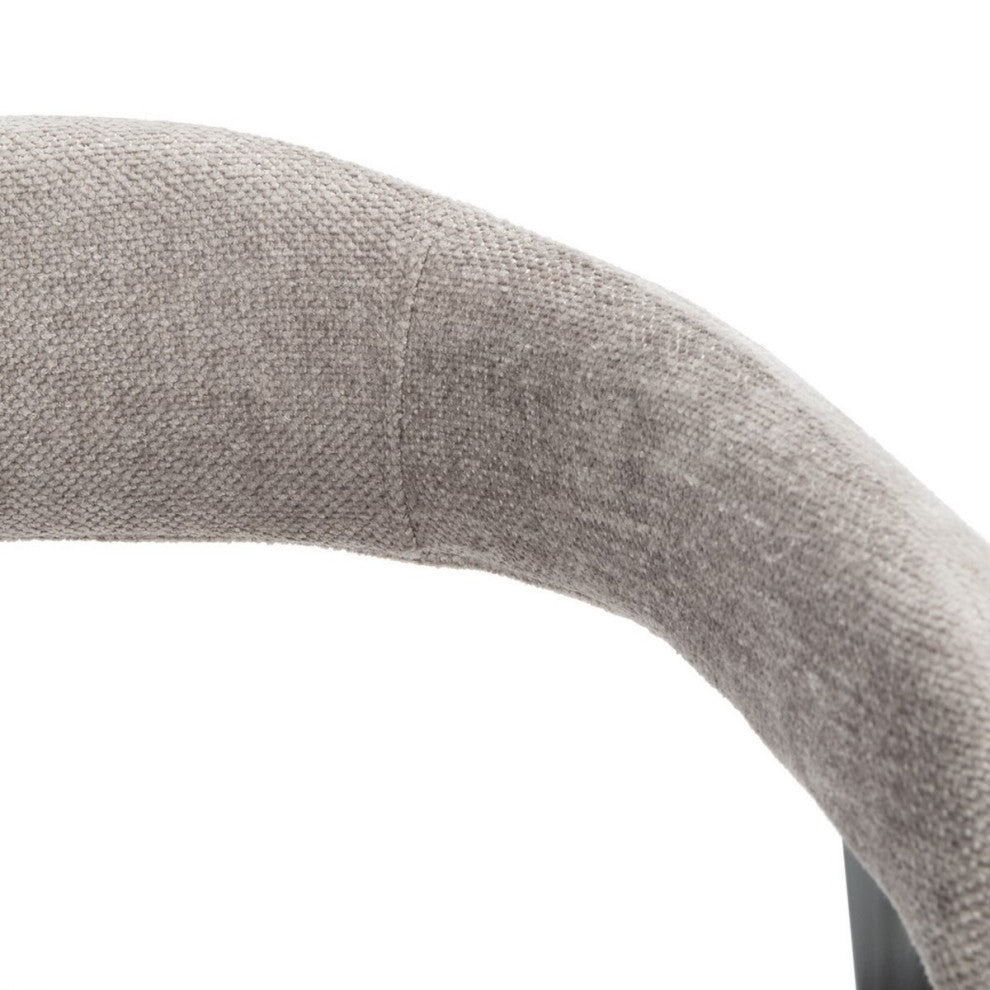 Safavieh Izzy Chenille Dining Chair Grey/Black