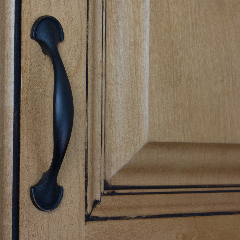 3" Center Rounded Arch Pull, Set of 10, Oil Rubbed Bronze
