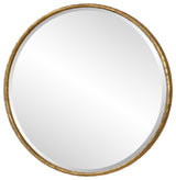 Uttermost Sutton Aged Gold Round Mirror