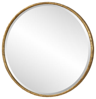 Uttermost Sutton Aged Gold Round Mirror