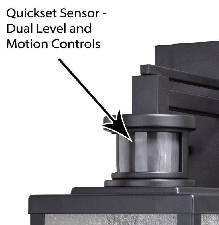Hyde Motion Sensor Dusk to Dawn Outdoor Wall Light Espresso Bronze
