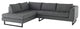 Janis Dark Grey Tweed Fabric Sectional Sofa, HGSC524