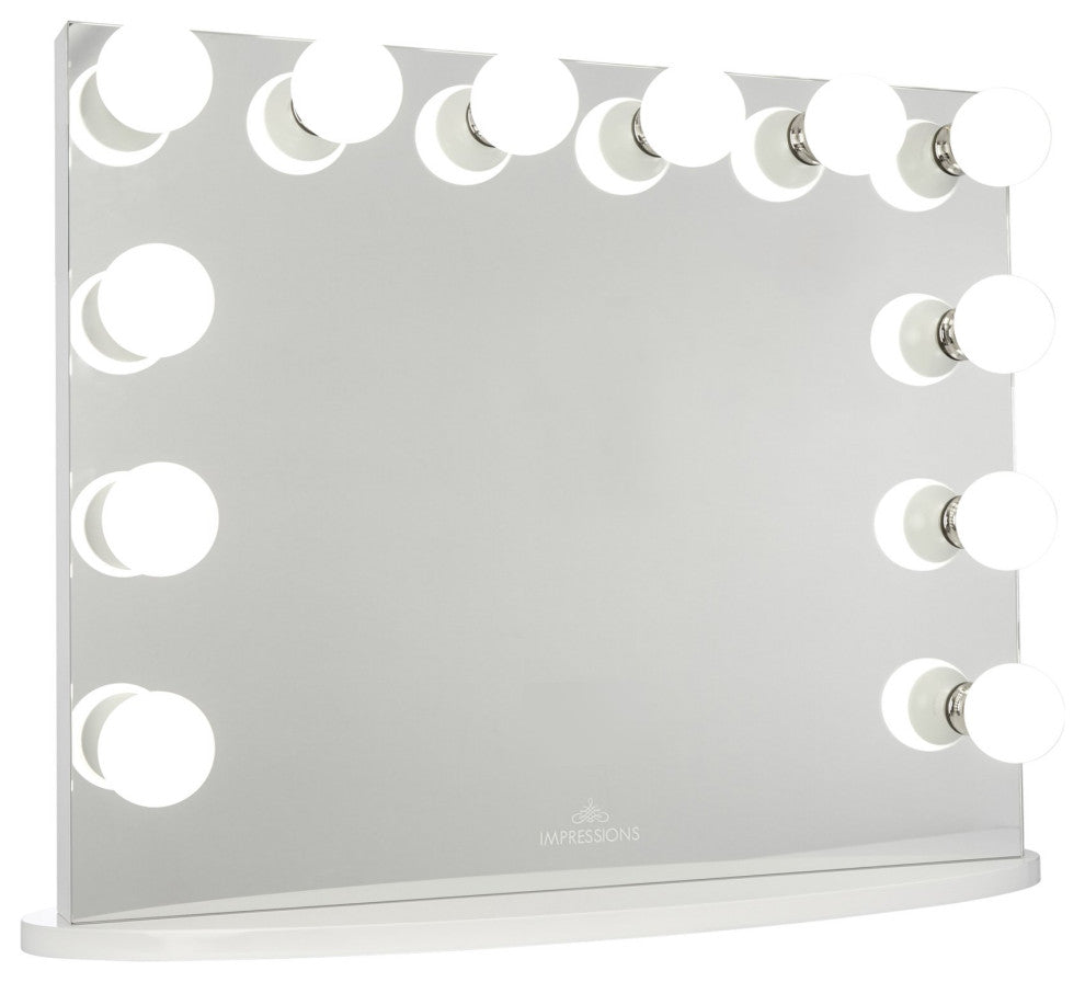 Hollywood Premiere Plus Vanity Mirror, White, Non-Bluetooth