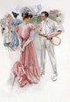 Tennis Partners - Gallery Wrapped Canvas Art 28" x 42"