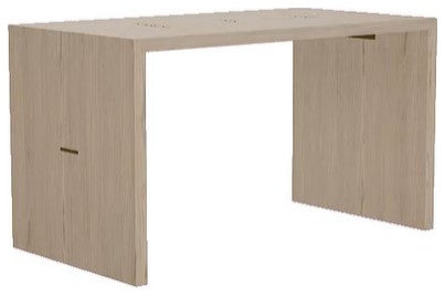 Maxwell 52" Dining Table, Finish: Dove, Brass