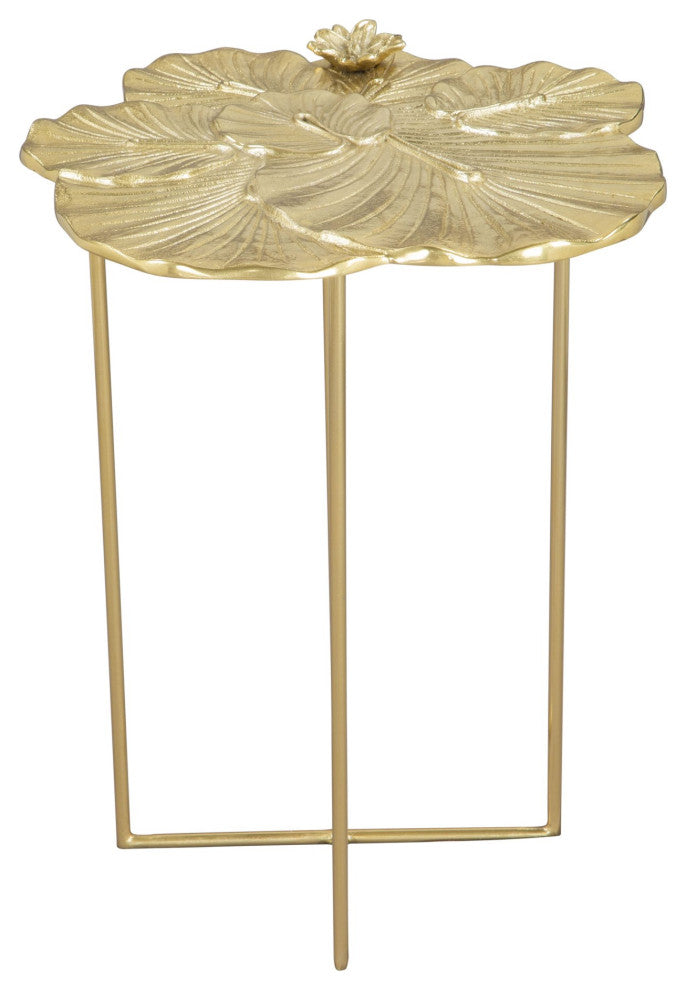 Sofa Side Table, Aluminum, Metal, Gold, Living Lounge Cafe Lobby Hospitality