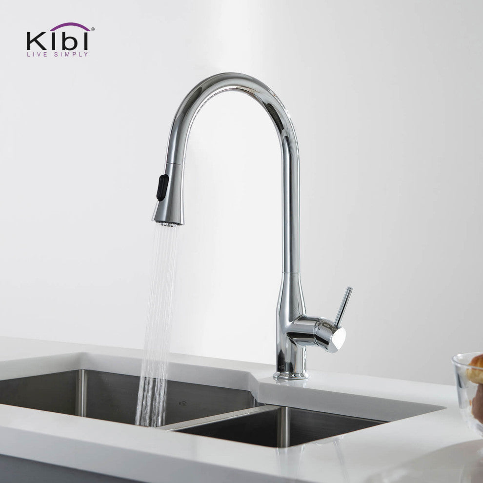 Napa Single Handle Pull Down Faucet, Chrome, Without Soap Dispenser